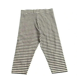 Boden White Navy Stripes Cotton Jogger Leggings Girl Capri Pants SZ 11-12